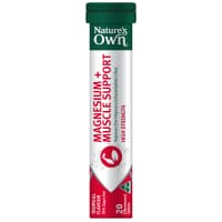 Natures Own Magnesium plus Muscle Support 20 Tablets