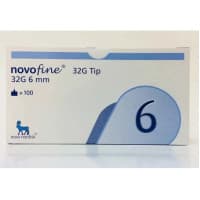 Novofine 32g Tip 6mm Pen Needles Box 100