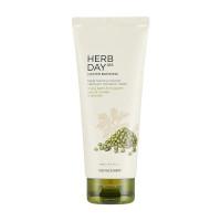 The Face Shop Herb Day 365 Master Blending Mungbean and Mugwort Facial Foaming Cleanser