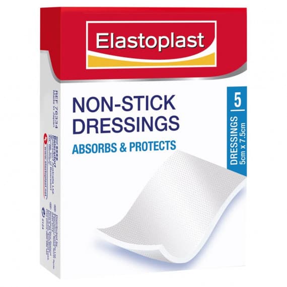 Buy Elastoplast NonStick Dressings 5cm  7.5cm 5 Pack Online Chemist Outlet