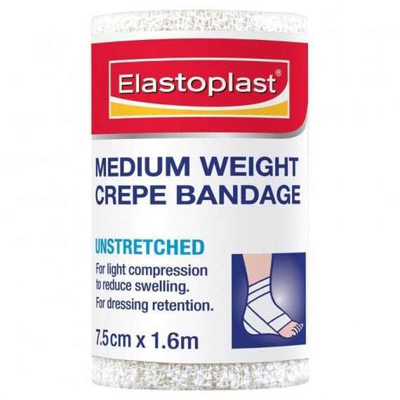 Buy Elastoplast Medium Weight Crepe Bandage 7.5cm x 1.6m Online Chemist Outlet