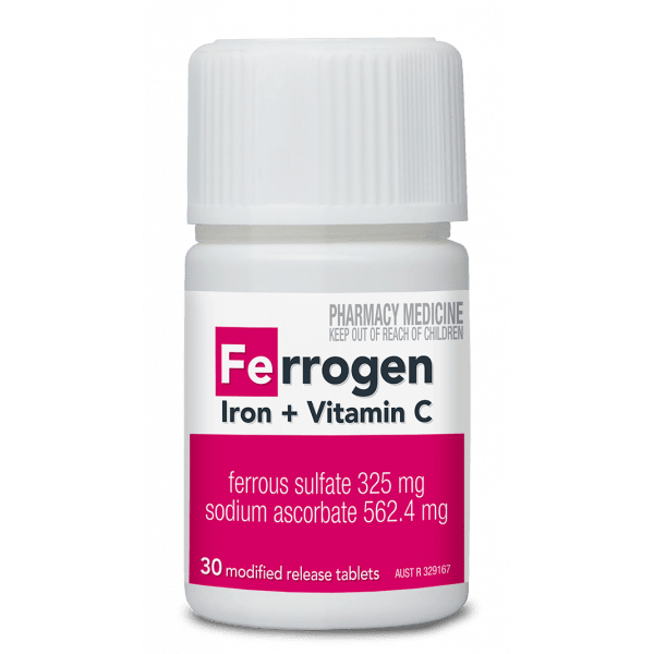 Buy Ferrogen Iron and Vitamin C 30 Tablets Online
