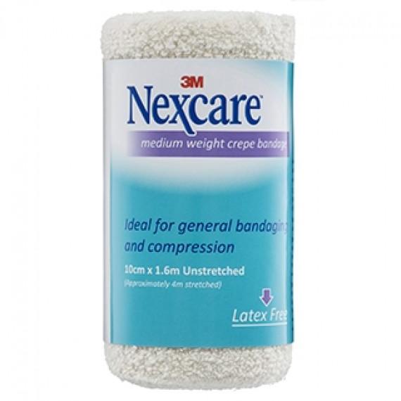 Nexcare Crepe Bandage Medium 100mm x 1.6m - Reliable Support - Chemist Outlet