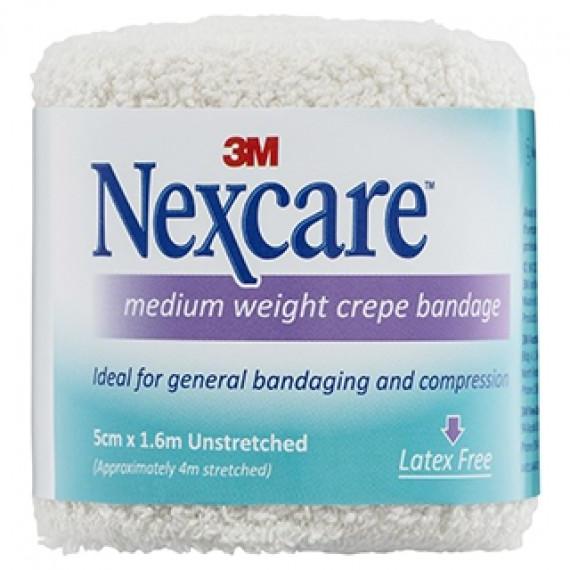 Nexcare Crepe Bandage Medium 50mm x 1.6m for injury support - available at Chemist Outlet