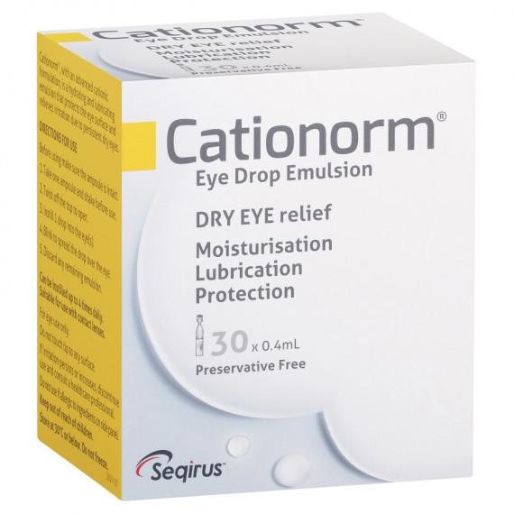 Cationorm Preservative-Free Eye Drops 30 Vials - Available at Chemist Outlet