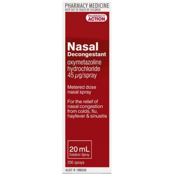 Deconsal Buy Pharmacy Action Nasal Decongestant Spray 20ml Online