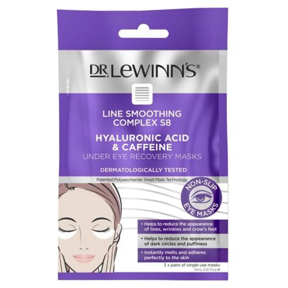 Buy Dr. Lewinns Line Smoothing Complex S8 Hyaluronic Acid and Caffeine Under Eye Recovery Masks Online Chemist Outlet