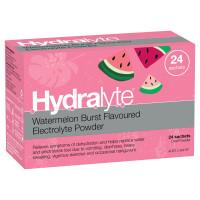 Hydralyte Watermelon Burst Flavoured Electrolyte Powder 24 Sachets