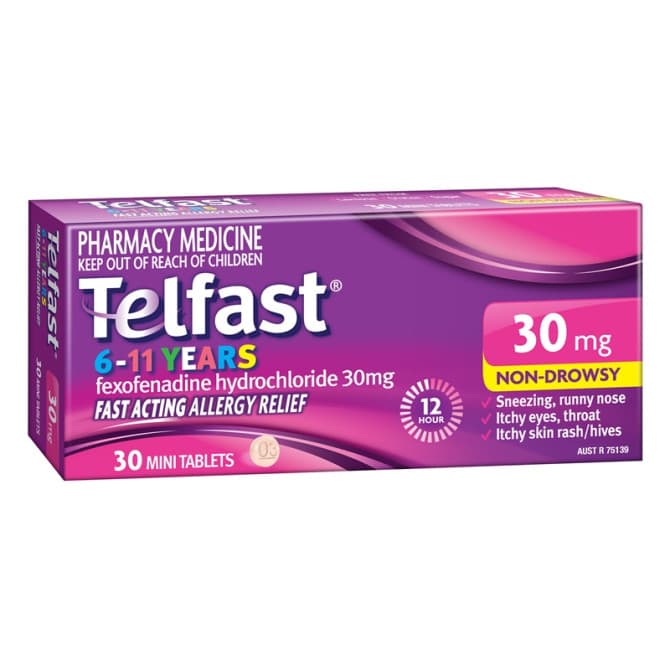 Buy Telfast 30mg Mini Tablets 30 Online