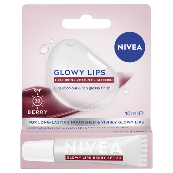 Buy Nivea Glowy Lips Berry SPF 30 10ml Online