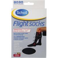 Scholl Flight Socks Unisex W5 to 8 M3 to 6 Black