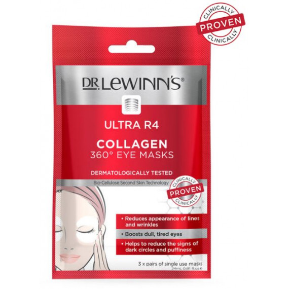 Dr. Lewinn's Ultra R4 Collagen 360 Eye Masks Hydrate & Brighten - Chemist Outlet