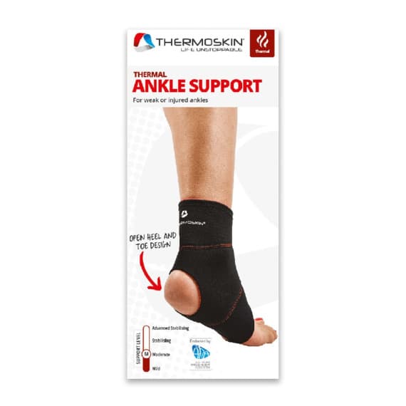 Buy Thermoskin Thermal Ankle Support Black Extra Large Online