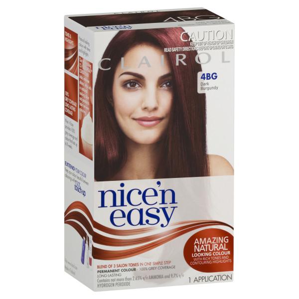 Buy Clairol Nice N Easy 4BG Dark Burgundy Online