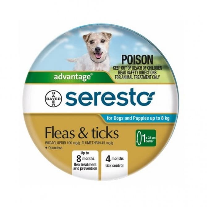 Buy Seresto Fleas Ticks Collar For Dogs Puppies Up to 8Kg Online Chempro Chemists