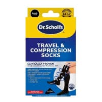 Dr. Scholls Travel and Compression Socks Black Medium
